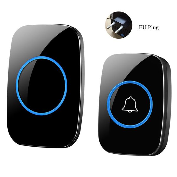 

doorbells wireless waterproof doorbell 1 button receiver 900 feet range eu uk us plug smart door bell