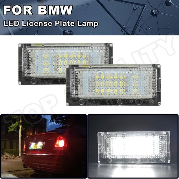 

2 pieces led license plate light led canbus auto tail light white bulbs for 3er e46 4d 1998-2003 car accessories