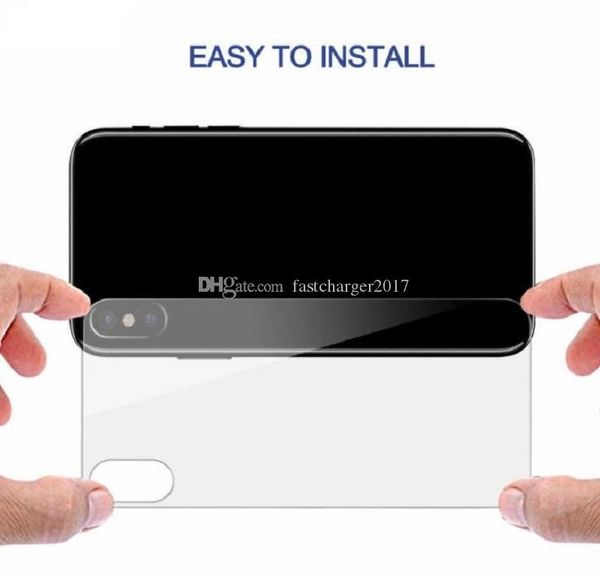 Zurück Screen Protector 2,5 D 0,3mm Film Abdeckung Gehärtetes Glas Für iPhone 15 X XR XS 11 12 13 14 plus Pro max Schutz