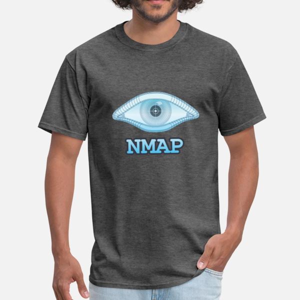 

nmap hacker t shirt men knitted short sleeve s-3xl pattern cute fashion spring autumn trend shirt