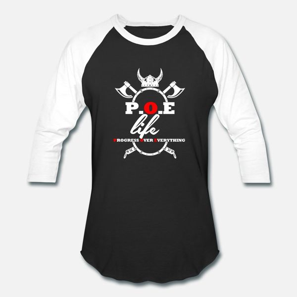 

p o e life t shirt men designs 100% cotton plus size 3xl cool famous basic summer style letters shirt