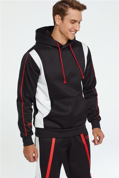 

hooded 2pc sets hip hop mens tracksuits fashoin mens designer tracksuits active casual jogging and running, Gray