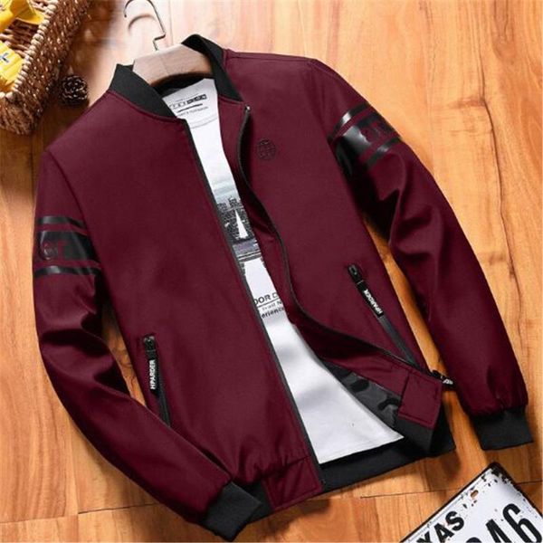 

men's jackets spring and autumn korean style slim handsome jacket baseball uniform outerwear coat, Black;brown