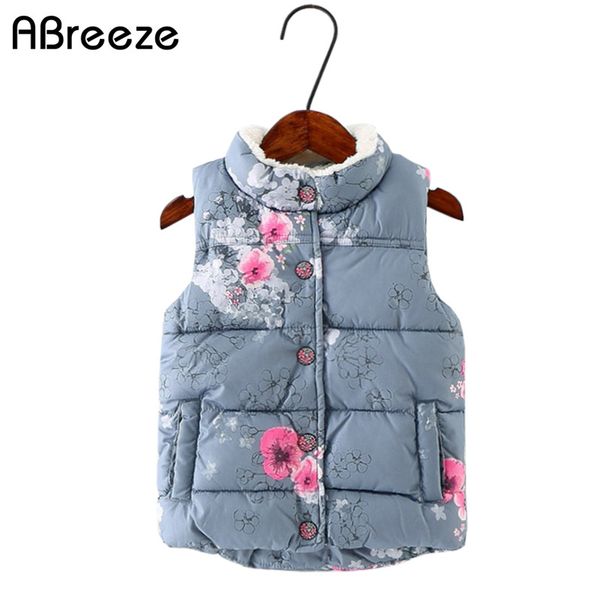 

abreeze 2t 6t осень зима детей жилетки цветок печати дети жилет девочек мальчиков термальный теплый жилет верхняя одежда для мальчиков девоч, Camo