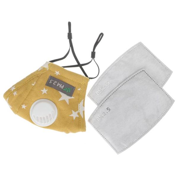 

kids face masks children stars printed face cover breathable valve face mouth cover designer respirator with eye shield for kids aha886