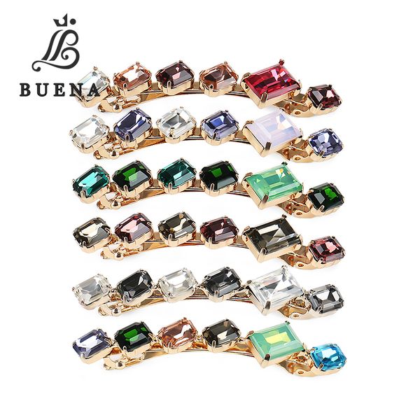 

2020 rhinestone hair clip alloy hair pins for women crystal clips