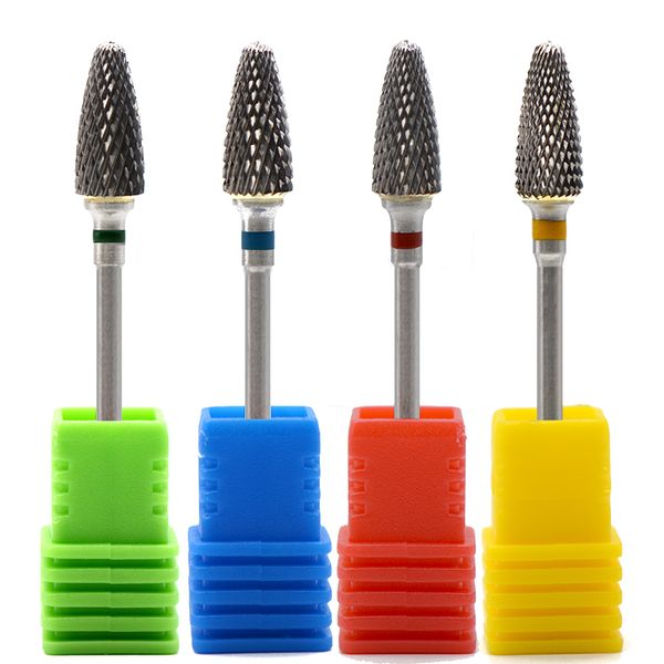 

pro tungsten carbide nail drill bit milling cutter electric manicure drill machine accessory fastest remove acrylics or gels, Silver