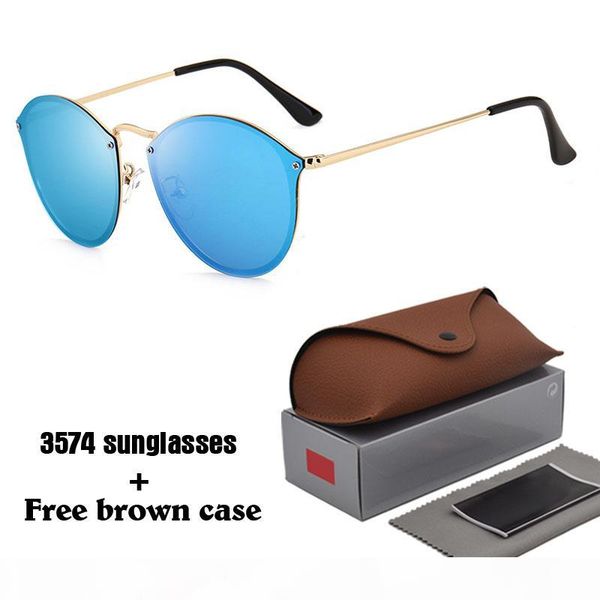 

brand designer cat eye sunglasses for men women sports sun glass gafas de sol with brown cases and box, White;black