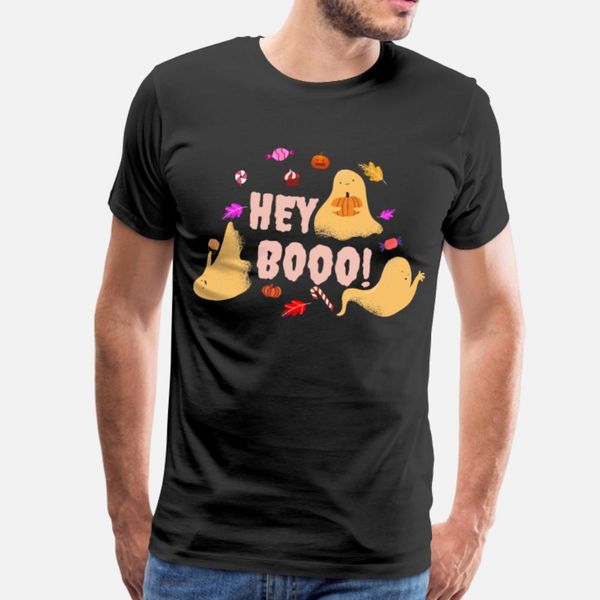 

hey boo boo halloween party t shirt men designer cotton round neck standard fit building summer style trend shirt