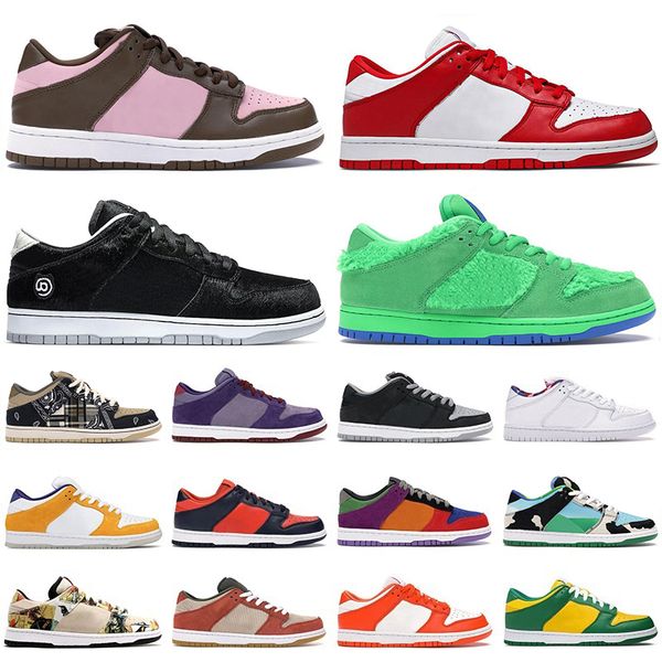 

2020 замочить медик игрушку коренастого dunky низких мужчин женщины кроссовок be @ rbrick acg terra медведи green black цементных мужских тр