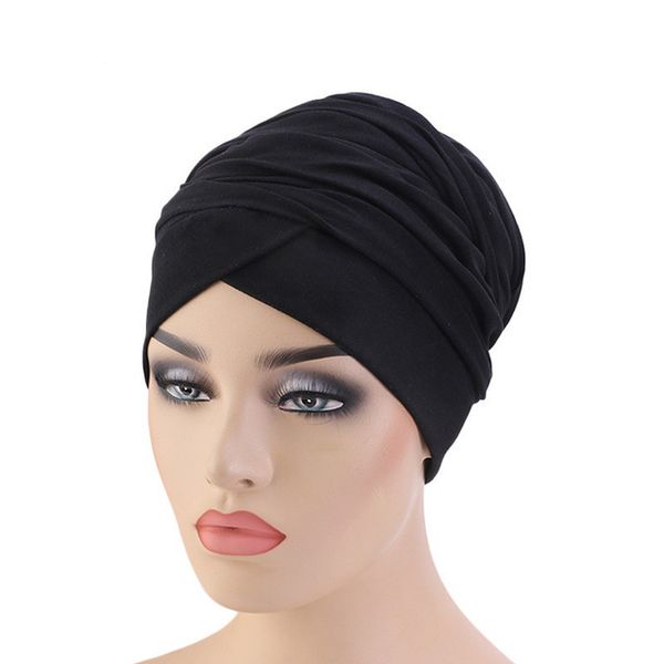 2020 nuovo lusso pieghettata cotone magico turbante hijab dell'involucro della testa del tubo extra lungo indiano Headwrap sciarpa cravatta