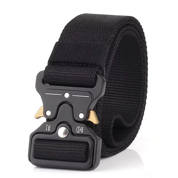 

tactical accessories new men s casual nylon material camouflage style automatic buckle belt outdoor activity tactic belt, Black;green