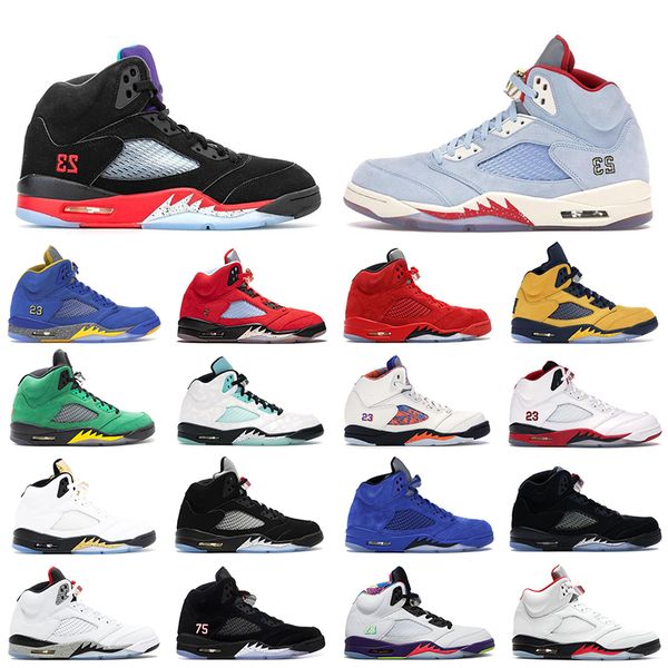 

jumpman 5 5s basketball shoes fire red 3 island green reflective tongue white cement inspire mens zapatillas de baloncesto