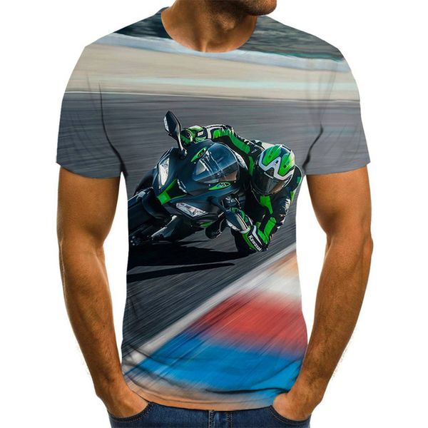 

new cool racing sports racing 3d print shirts harajuku funny horror men clothing