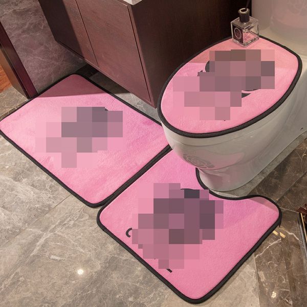

fashion floral printed toilet seat covers ins personality pink bath mats home covercoat toilet casse