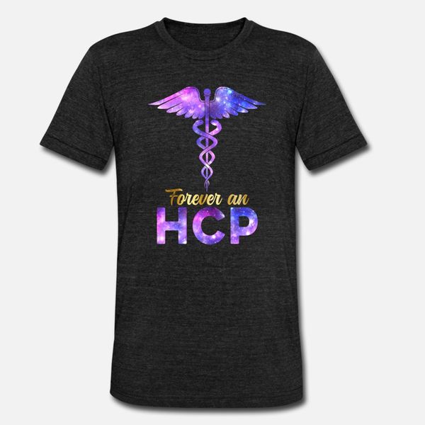 

forever a hcp nurse week caduceus space nursing t shirt men printing short sleeve round neck solid color sunlight new fashion summer shirt