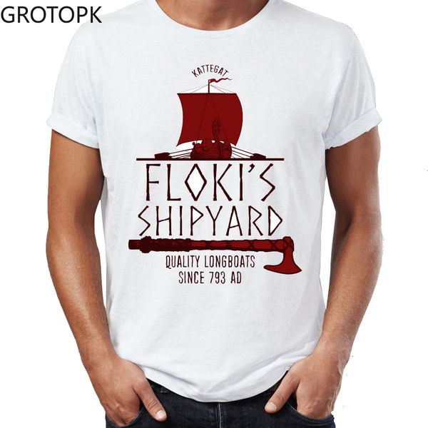 

men's t shirt vikings floki's shipyard floki badass awesome mens tshirt hip hop streetwear new arrival male clothes