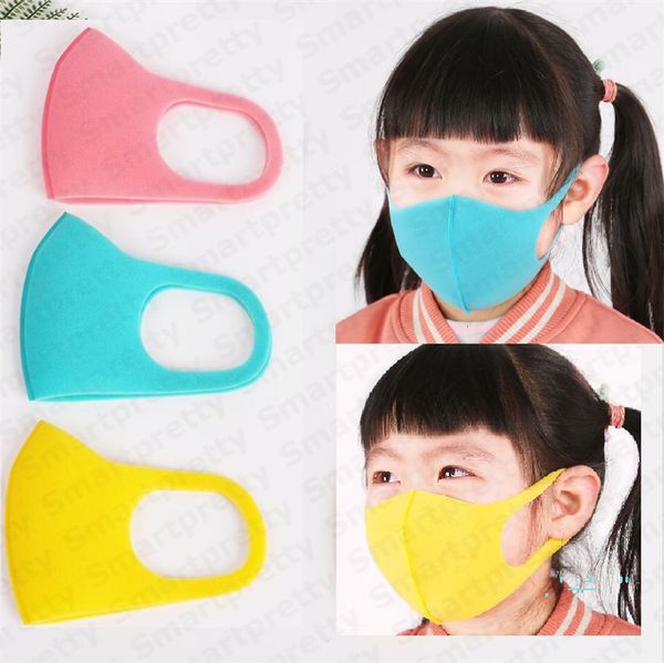 

reusable 4-12t masks candy 3pcs/lot sponge color children's boy girls mask pm2.5 dustproof anti-fumes breathable mask 3d mouth muffle e