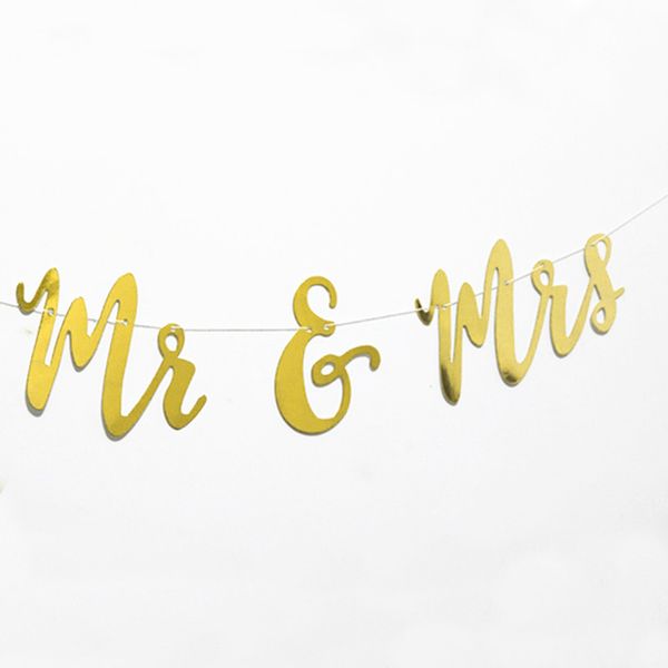 

hanging flag letters party supplies glitter bunting banners wedding just married