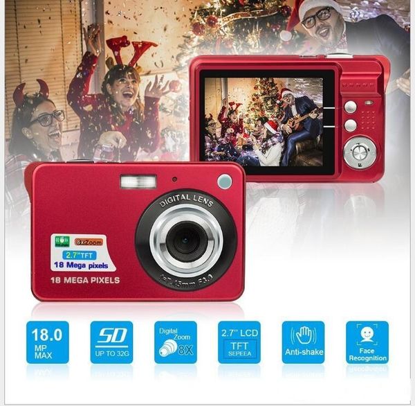 

hd digital camera 2.7 inch 8x zoom 18 million hd camera wholesale