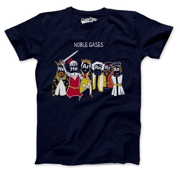 

2019 новое лето смешные футболки благородных газов футболка смешной наука shirt chemistry t noble gas fashion tee shirt
