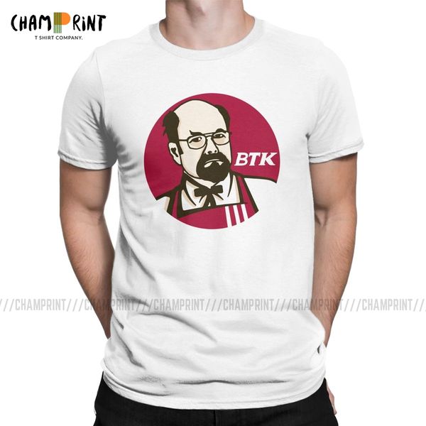 

btk serial killer t-shirt for men mindhunter thriller crime film hipster cotton tees round collar t shirts gift idea clothes