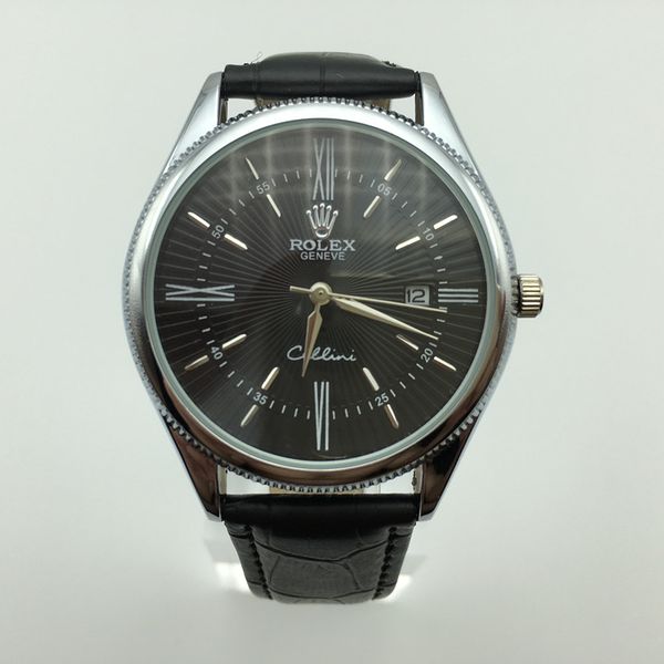 

new style watch stainless steel luxury designer casual wristwatch steel quartz watch men watches casual business male clock montre homme, Slivery;brown