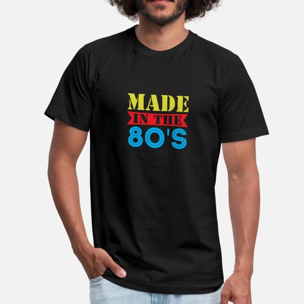 

урожай день подарков ретро made in the 80 s тенниска мужчины создать футболку s-xxxl мужская подарка комфортное лето стиль семьи рубашку