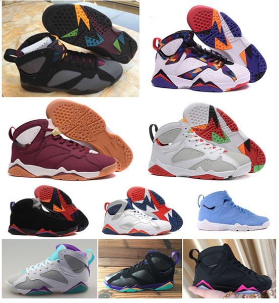 

7 7s raptor bordeaux hare tinker alternate men basketball shoes sweater unc gmp sport sneaker ing, Black