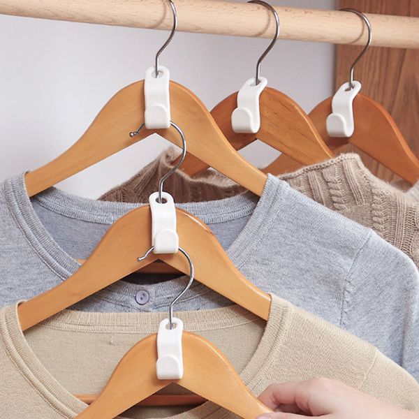 

hangers & racks 6pcs/set diy clothes hanger creative mini home easy hook closet organizer storage rack holder coat