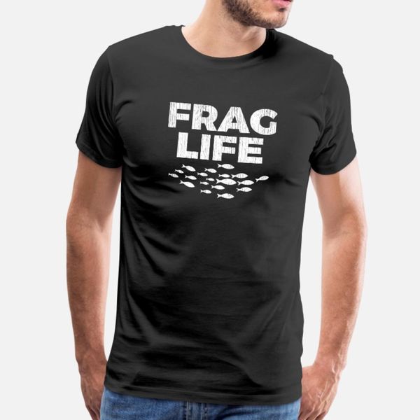 

frag life aquarium fish sea coral reed t shirt men character short sleeve s-xxxl letter fitness casual spring autumn standard shirt