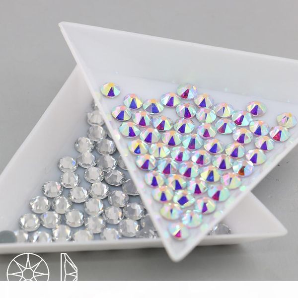 

ix rhinestone 2088# crystal ab flatback 16 cut facets round rhinestone ss10-ss40(crystal aurore boreale, Black