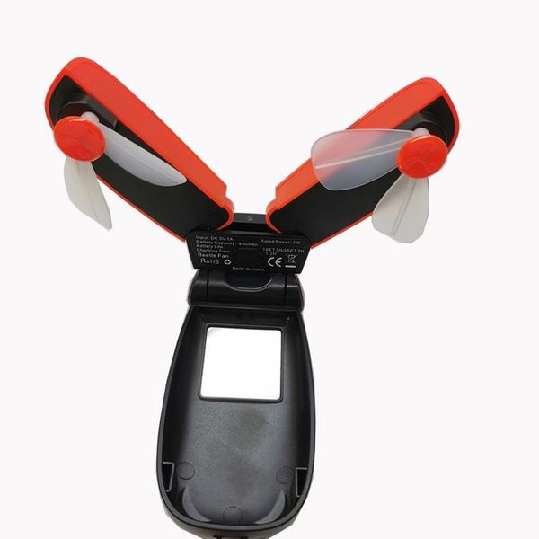 

cgjxsportable rechargeable fan usb charging cool removable handheld mini outdoor fans pocket folding beetle double fan