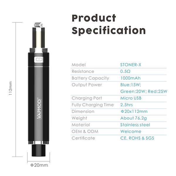 

wax vape x kit touch coil battery concentrate e vaporizer kit dab cigarette vapmod vape 1000mah voltage adjustable coil stoner pen for exnq