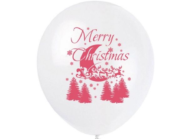 

2021 christmas decorations 12 inch red and green paper sequins balloon combination merry christmas white house snowman 002