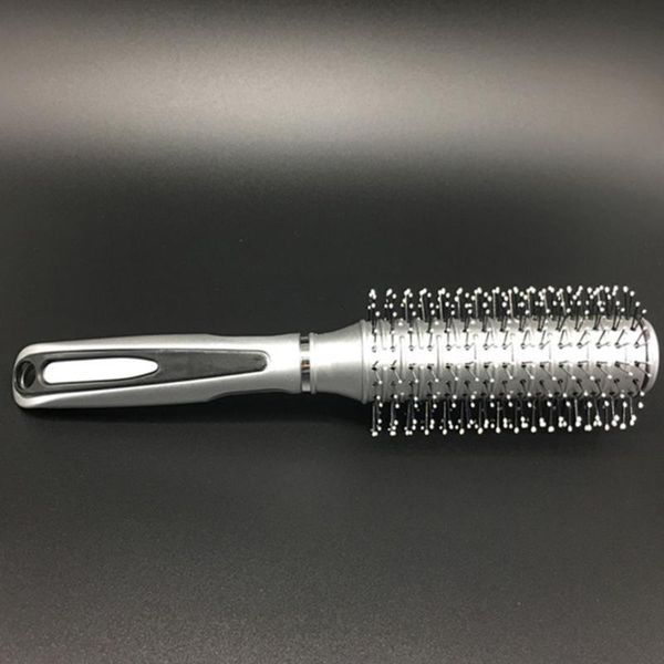 

salon box massage round secret compartment storage safe home plastic container styling tool diversion hair brush, Silver