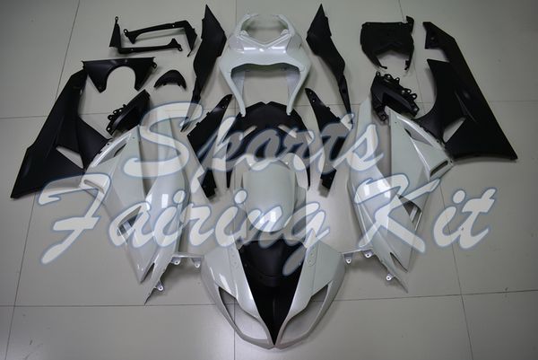 

обтекатель наборов для kawasaki zx6r 2009 - 2012 white black зализ для kawasaki zx6r 09 10 полного body kits ninja zx6r 2011