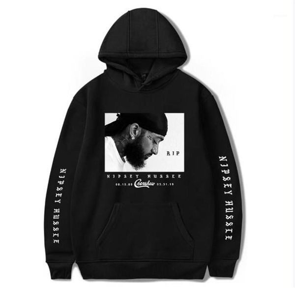 

hoodies street hip hop style mens long sleeve hooded pullover mens sweatshirt teenager clothing nipsey hussle mens, Black
