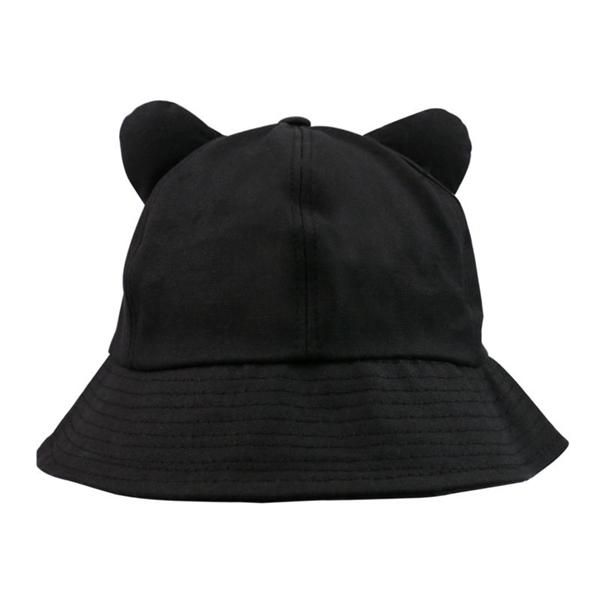 

new cat color yellow cute ears pink bucket fashion solid korean women foxmother hat mchqr beidiensport, Black;white