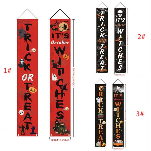 

хэллоуин двери баннер хэллоуин couplet призрачный фестиваль висячие couplet хэллоуин крыльцо войти флаги баннеры для передней двери декор ah