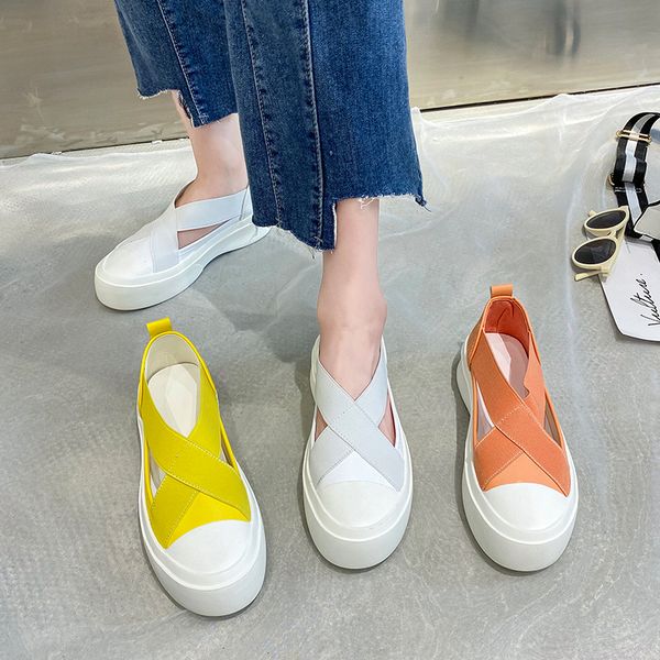 

handmade sandal sandals straps with heel slip-on loafers summer women's velvet shoes clear heels muffins shoe all-match, Black