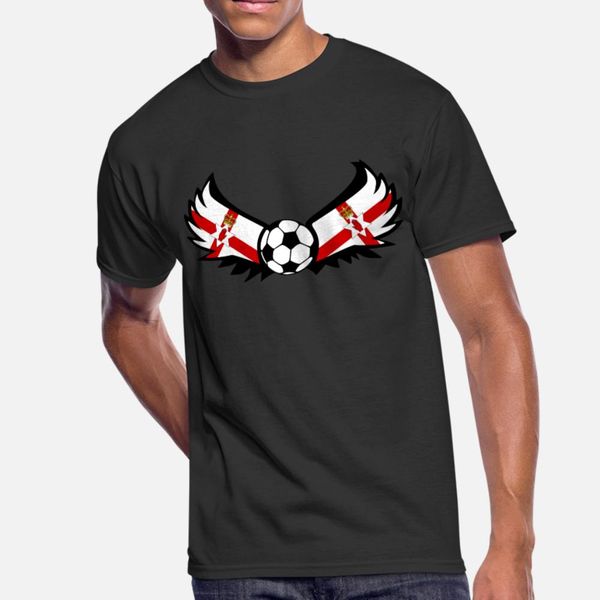 

soccer northern ireland t shirt men create short sleeve crew neck novelty graphic fashion summer style leisure shirt
