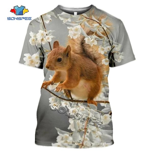 

animal squirrel summer homme 3d print shirts anime hippie funny men clothing