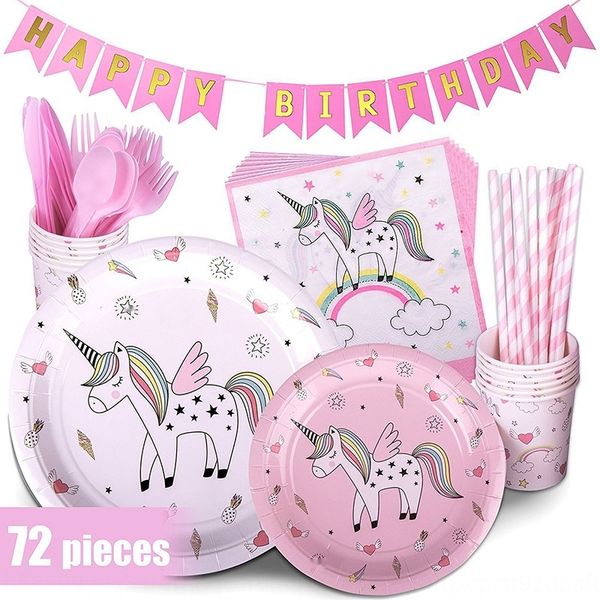 

pinkchildren's party banner flag-pulling paper cup pink snack plate distribution pinkchildren's party banner flag-pulling paper cu