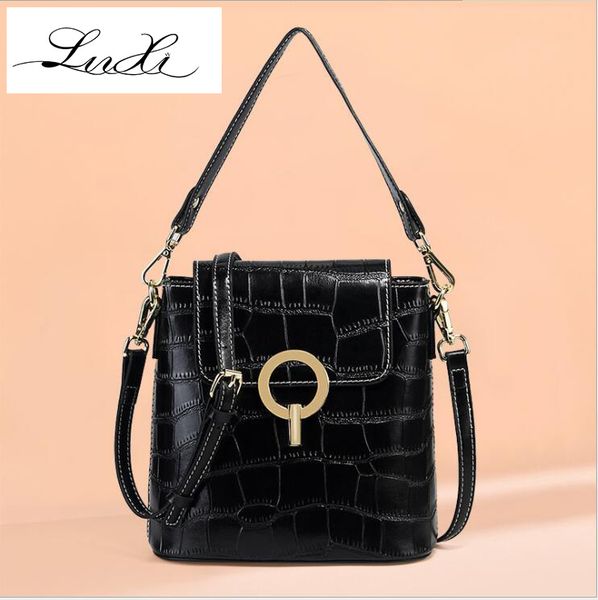 

luxiw новая кожа изысканные женские сумки крокодил двухслойные коровьей моды crossbody мешки большой емкости мешок посыльного