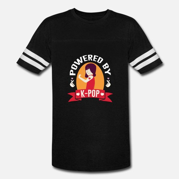 

powered by k pop t shirt men отпечатано 100% хлопок s-xxxl slim fit дышащая весна естественной рубашки