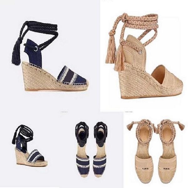 

spring wedge sandals classics slippers summer flat sandals fashion leather slipper slides beach shoes b04 d2, Black