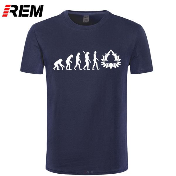 

rem fashion evolution of buddha t shirt funny buddhism men cotton short sleeve t shirts cool printed t-shirt tee
