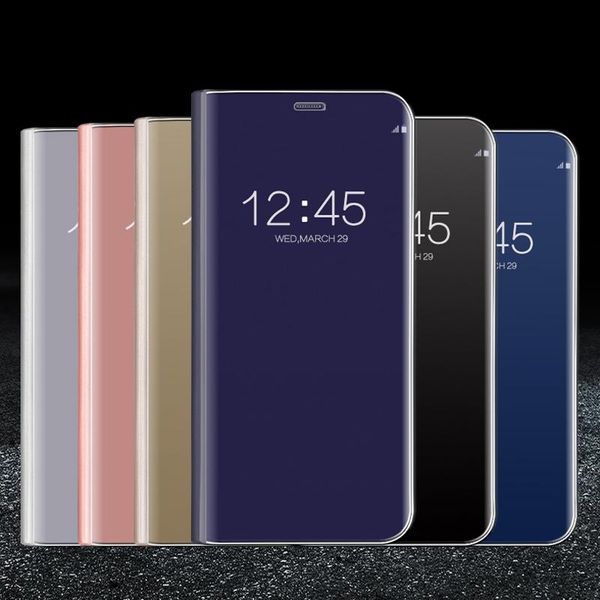 

cgjxssmart mirror phone cases for iphone 11 pro max xs xr x luxury flip leather stand clear case for iphone 8 6 plus 6s 7 case