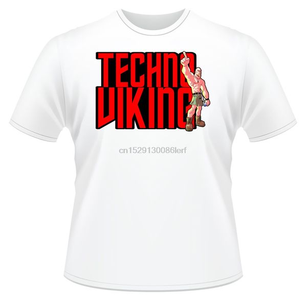 

menfunny t shirt techno viking 3 ideal birthday present or gift cool casual pride t shirt men new fashion tshirt